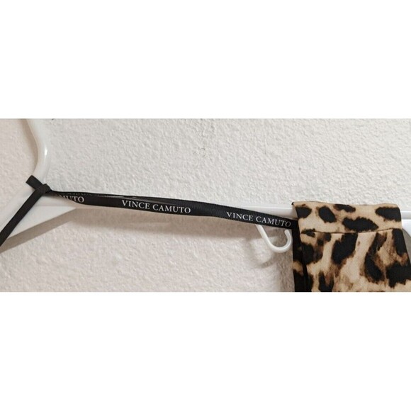 VINCE CAMUTO Animal Print V-Neck Sleeveless Fit & Flare Occasion/Party Dress 8 - Picture 8 of 13